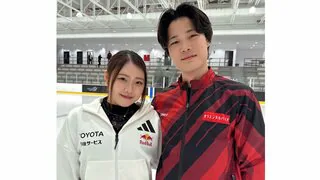 紀平梨花がアイスダンスに転向　「一日一日進歩している！」“りかしん”カップル誕生　パートナー西山も紀平を絶賛