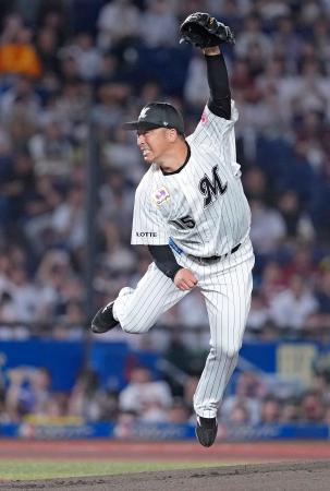 ロッテ・美馬、引退試合で登板　本拠地で古巣・楽天と