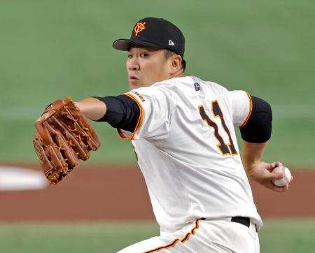 巨４―２中（３０日）　田中将、日米通算２００勝