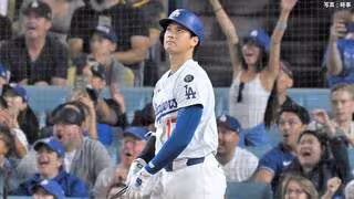 大谷翔平、PS初戦でいきなり先頭打者アーチ！189キロ弾丸ライナーで本拠地大興奮、今季レッズ戦HRなしも勝負強さみせる