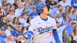 大谷翔平、PS初の1試合2発でエンジン全開！138mの特大2ラン、ド軍アーチ攻勢で大量リード
