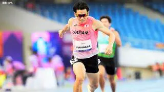 視覚障害の福永凌太、400ｍで惜敗も2個目の銀メダル獲得！「最後抜き返そうと思ったが足らなかった」【パラ陸上・世界選手権】