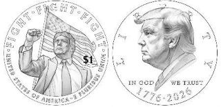 財務省、トランプ記念硬貨発行か　建国２５０年、合法か不明