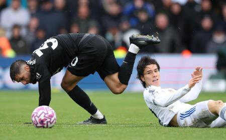 リーズ田中碧は途中出場　プレミアリーグ、トットナム戦