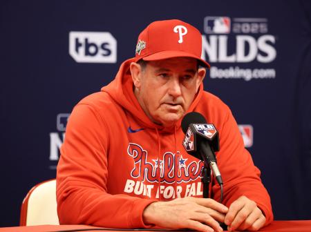 大谷に敬意、「次に進もう」　フィリーズ監督「痛い負け」