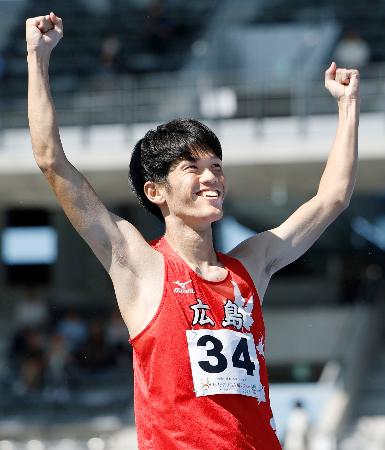 国スポ陸上、真野が大会で優勝　古賀はＵ２０日本新