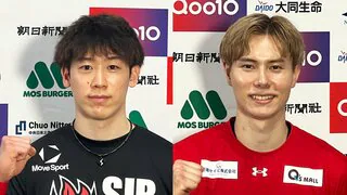 ペルージャ・石川祐希「この試合を楽しんでもらいたい」サントリー・ 髙橋藍「面白い試合見せたい」2大エースが国内で対決【ワールドチャレンジS】