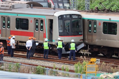 ＜1分で解説＞田園都市線が衝突、脱線　ほぼ1日不通　事故状況は