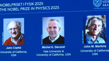 ノーベル物理学賞にアメリカ・カリフォルニア大学クラーク教授ら３人　「量子トンネル効果」を実証