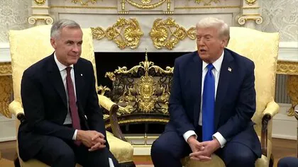 トランプ大統領がカナダ首相と貿易や関税など協議「同じビジネスを巡って競争している」