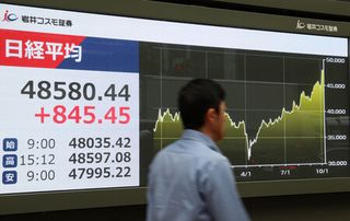 東京株、史上最高値を更新＝ＡＩ関連株の強さ続く