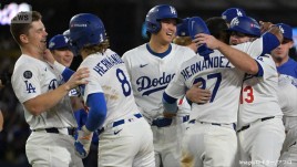 佐々木朗希が3回パーフェクト　ドジャース、リーグ優勝決定シリーズ進出
