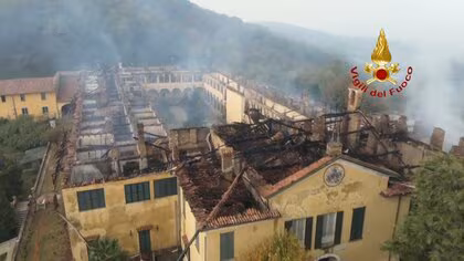 イタリア北部ロンバルディア州の修道院で火災　