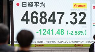 東京株、１２４１円安＝政局不透明に、米中対立再燃も