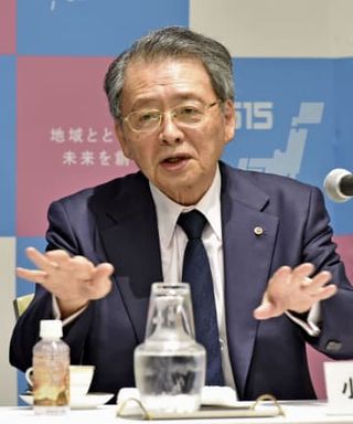 自民維新の連立浮上に不満示す　日商・小林会頭「主義主張違う」