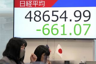 東証、一時700円超安 高値警戒で売り優勢
