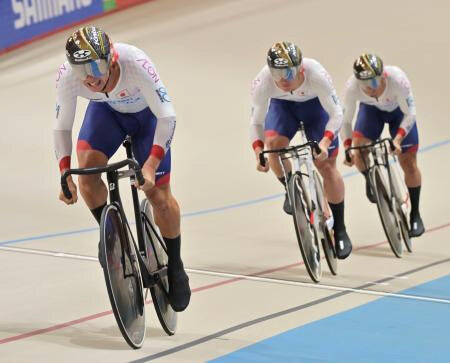 自転車、男子チームＳで日本５位　トラック種目の世界選手権