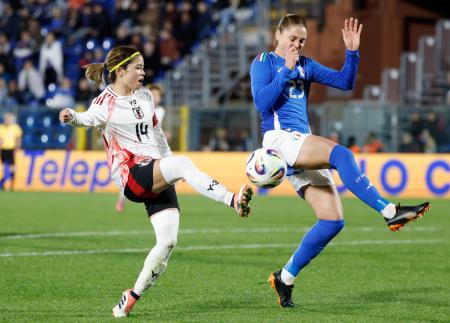 なでしこ、イタリアと１―１　親善試合、長谷川が同点弾