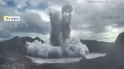 「2100mまで噴煙上昇」火山湖から噴火する瞬間映像…フィリピンでタール火山・カンラオン火山の噴火相次ぐ
