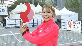 100mH・中島ひとみが“ピックルボール”を体験「めちゃくちゃ楽しい」今後の目標は「日本記録を更新して12秒5台」