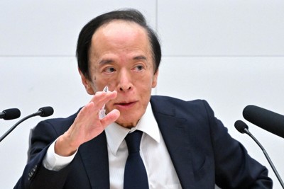 日銀・植田総裁「消費者への関税転嫁進む」と警戒 政策金利据え置き