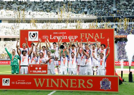 ルヴァン杯、広島が２度目の優勝　３大会ぶり、柏に３―１