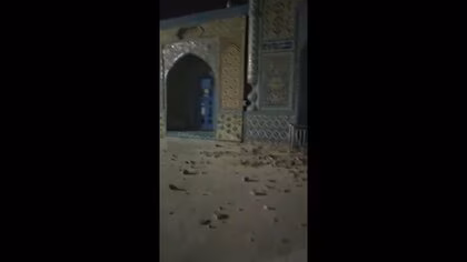 アフガニスタン北部でM6.3地震…5人死亡143人ケガ　ブルーモスク損傷の情報も