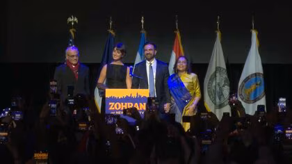 「今夜から移民がリードする街」ニューヨーク市長に初のイスラム教徒のマムダニ氏（34）…トランプ大統領名指しで移民政策を批判