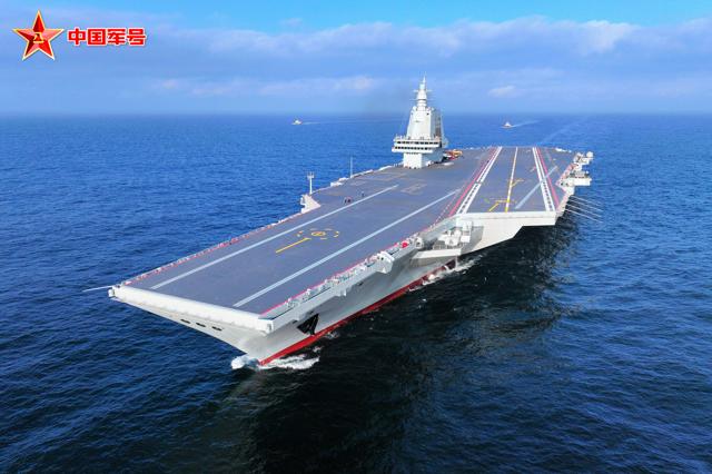 中国3隻目の空母「福建」が就役　ローテ制で軍事活動活発化の可能性