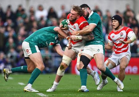 ラグビー日本、１０―４１で敗北　世界ランク３位のアイルランド戦