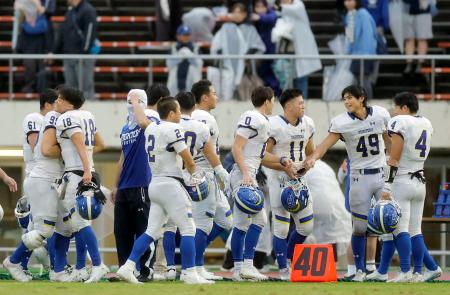 関学大が６２度目の優勝　関西学生アメフト