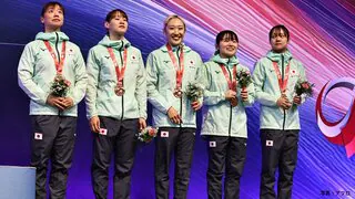 森ひかるが女子個人で銀メダル獲得　金までわずか0.03で2大会ぶりの女王奪還はならず　田中とのシンクロは金【トランポリン】