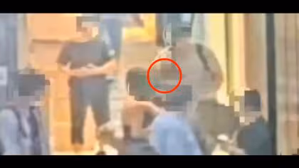 防犯カメラに取り押さえられる様子…台湾で岩手県職員の男盗撮の疑いで“再び逮捕”　駅で女性のスカートの中を盗撮か