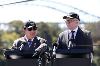 豪インドネシア、安全保障強化へ　対中念頭、条約締結で合意