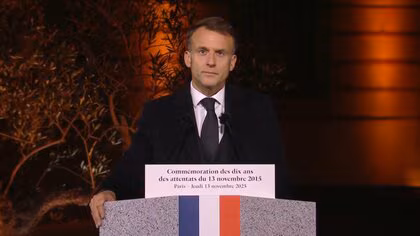 130人が死亡したパリ同時多発テロから10年、現場などで追悼　マクロン大統領「国家は常に戦い続ける」と強調