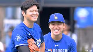 山本由伸「4度目」「SUGOI」大谷翔平の“満票”MVPを祝福　自身もオールMLBファーストチームで初受賞