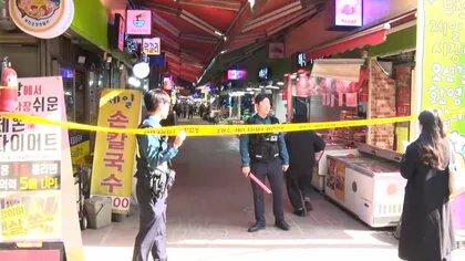 韓国・ソウル近郊でトラックが暴走し21人死傷「悲鳴が大きかった」カメラに逃げまどう人の姿　運転手がアクセル操作誤ったか