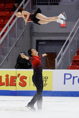 三浦、木原組はＳＰ２位　スケートアメリカ開幕