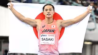 男子100m 佐々木琢磨 銅メダル！2大会連続メダル獲得、序盤のアクシデントも粘りの走り 坂田は8位【デフリンピック】