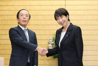高市首相、日銀総裁と初会談＝金融政策など議論、要望はなく