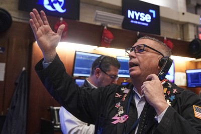 NY株は4日続落、498ドル安　AI投資過熱に警戒感
