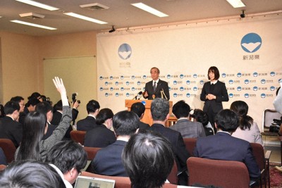 原発事故後、東電HD初の再稼働へ　柏崎刈羽、新潟県知事が容認