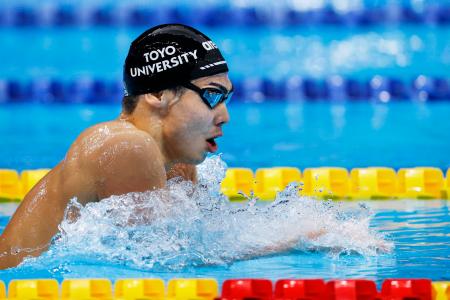 ４百個人メドレー西川が好記録Ｖ　平泳ぎで大橋、鈴木が２冠