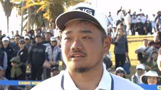 大岩龍一が涙のツアー初優勝！「ちょっと長かった」砂川との激しいプレーオフ制す、賞金王争いは最終戦へ