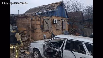 ロシア軍がウクライナ・ドニプロ市を攻撃　オフィスビルなど損壊　4人死亡・40人負傷