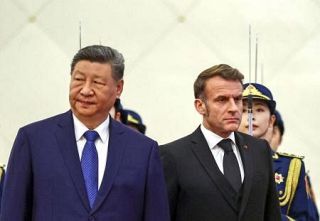 中国、フランス大統領を厚遇　台湾問題で支持求める