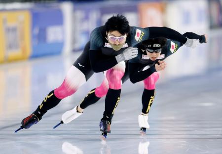 新濱立也「表彰台に上がる」　スピードスケートＷ杯第３戦