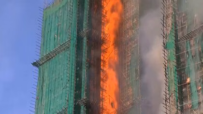 香港高層住宅火災の死者159人に　31人の安否依然不明　発生から1週間&hellip;7棟すべての捜索終了