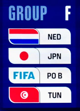 サッカー、日本はオランダとＦ組　Ｗ杯、チュニジアと欧州ＰＯ勝者