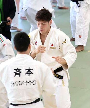 柔道・村尾「地力を上げる」　東京で国際合宿、海外勢多数参加